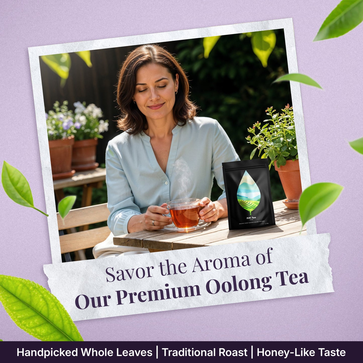 Organiczne torebki herbaty oolong o zapachu miodu