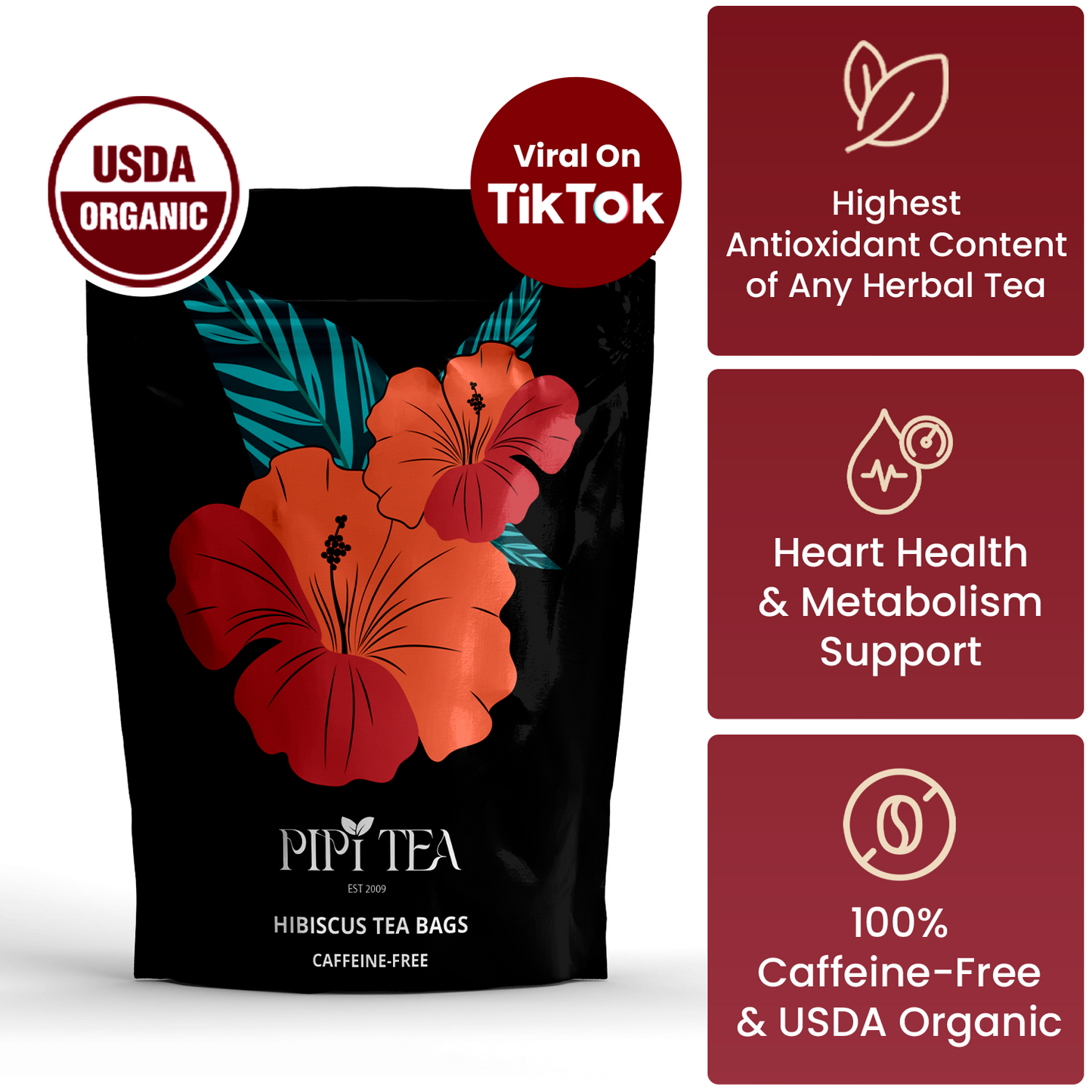 Herbata z hibiskusa w torebkach