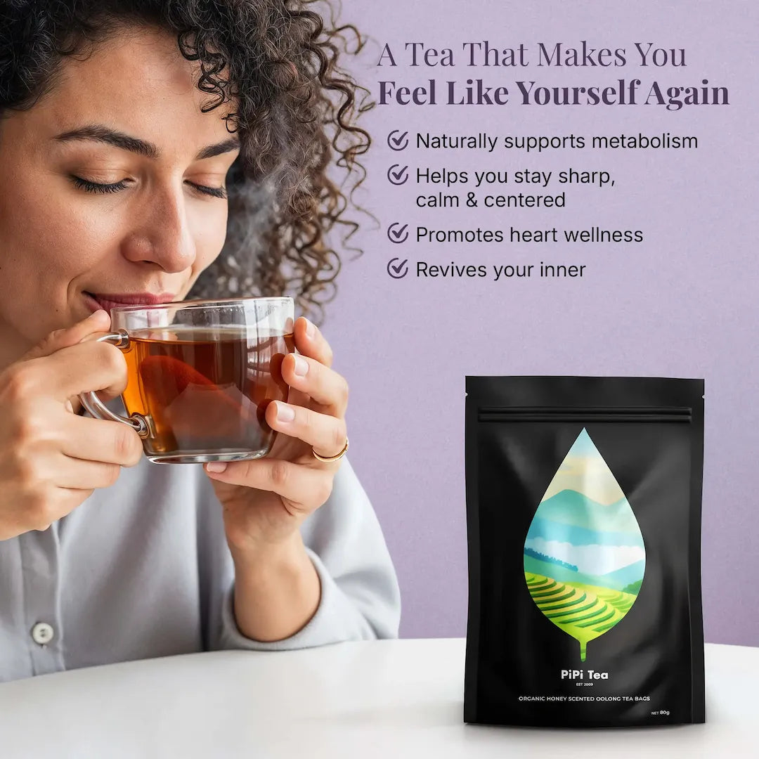 Organiczne torebki herbaty oolong o zapachu miodu
