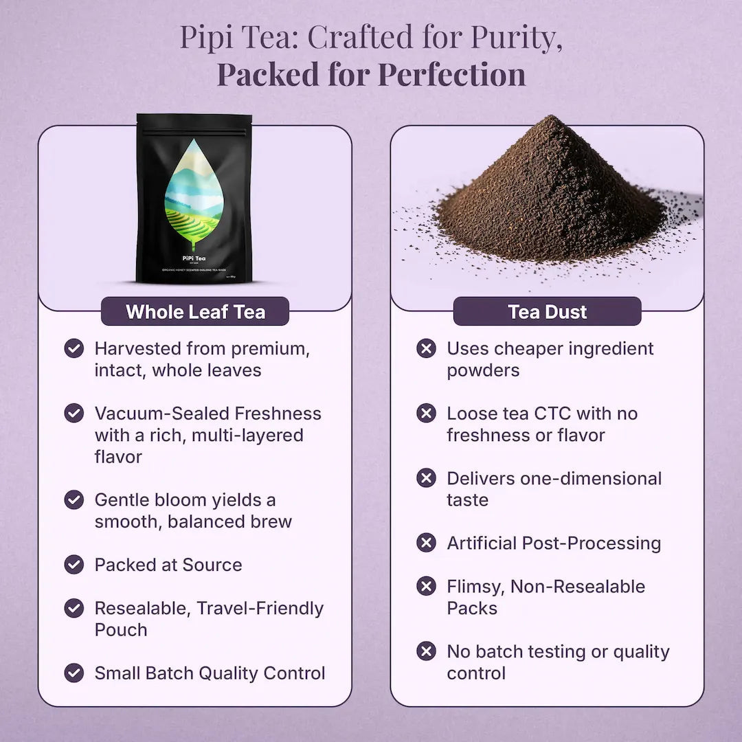 Organiczne torebki herbaty oolong o aromacie miodu